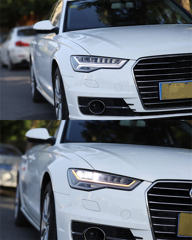 LED Lamps For A6 C7 A6L 20 12-20 18 MATRIX DRL Daytime Running Light LED Turn Signal High Beam Headlights