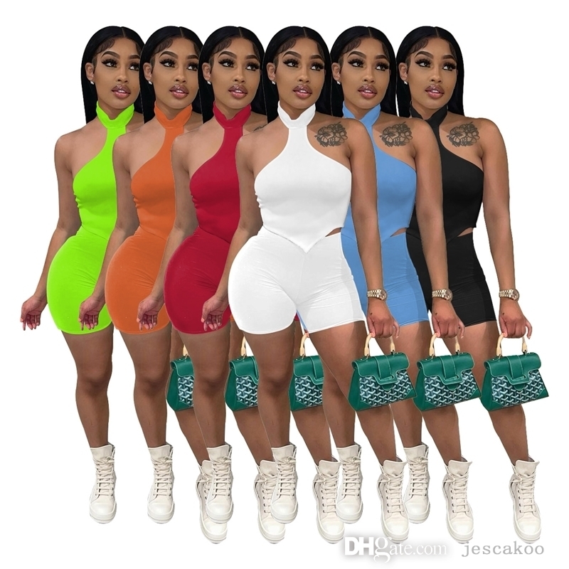 Women Tracksuits 2 Piece Pants Set Designer Sexy Hanging Neck Open Back Sleeveless Crop Top Shorts Outfits Nightclub Style, Orange
Women Tracksuits 2 Piece Pants Set Designer Sexy Hanging Neck Open Back Sleeveless Crop Top Shorts Outfits Nightclub Style, Orange