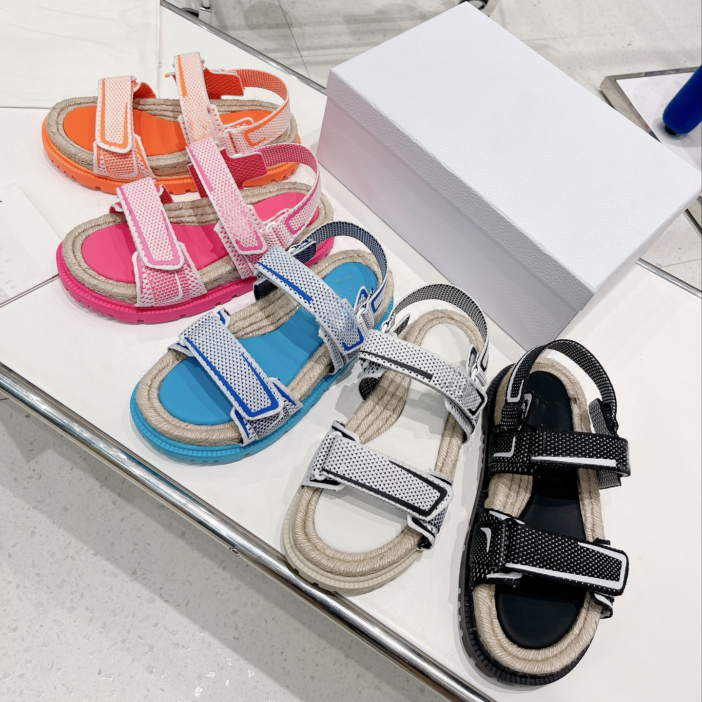 Act Technical Fabric Espadrille Women Sandals Summer Casual Shoes Platform Vacation Style And Loop Comfortable Leather Calf Leather Upper Fluorescent Color NO403, Sock
Act Technical Fabric Espadrille Women Sandals Summer Casual Shoes Platform Vacation Style And Loop Comfortable Leather Calf Leather Upper Fluorescent Color NO403, Sock