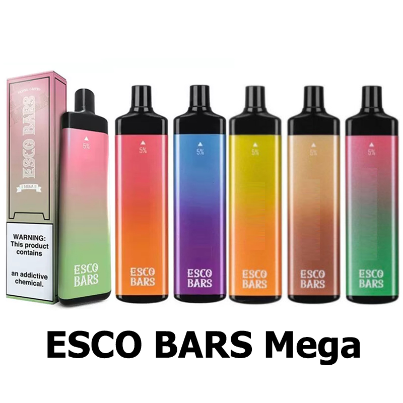 16500 battery Esco Bars Mega Disposable battery 5000 Puffs Vape Pen 600mAh Rechargeable 14ml Pre-filled Vapor Mesh Coil Cartridge pod Device
16500 battery Esco Bars Mega Disposable battery 5000 Puffs Vape Pen 600mAh Rechargeable 14ml Pre-filled Vapor Mesh Coil Cartridge pod Device