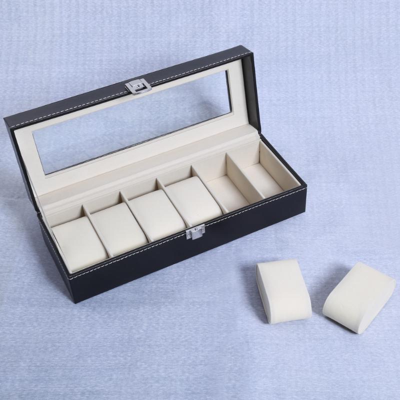 Watch Boxes & Cases 2/6 Hole Position High-end Box PU Display Gift Transparent Cover, Black;blue
Watch Boxes & Cases 2/6 Hole Position High-end Box PU Display Gift Transparent Cover, Black;blue