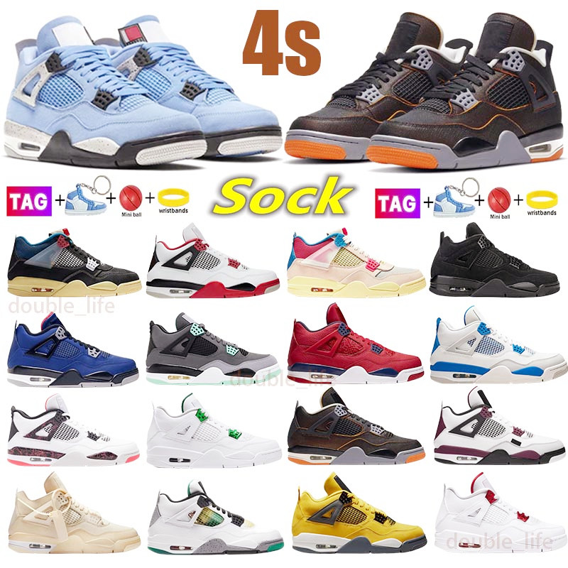 2022 University Blue 4 4sBasketball Shoes white guava ice sail metallic purple black cat bred shimmer cactus jack men women sneakers US 5.5-13
2022 University Blue 4 4sBasketball Shoes white guava ice sail metallic purple black cat bred shimmer cactus jack men women sneakers US 5.5-13