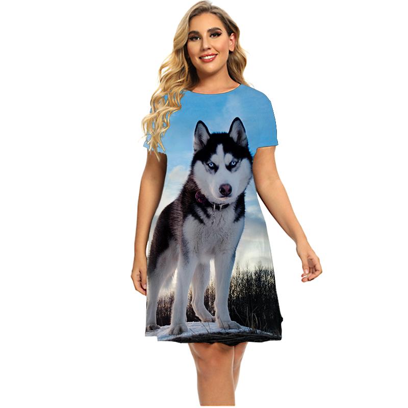Plus Size Dresses 6XL Women Clothing 3D Dog Print Dress Summer Oversize Loose Casual Animal Series Short Sleeve Kawaii DressesPlus, Ds200007
Plus Size Dresses 6XL Women Clothing 3D Dog Print Dress Summer Oversize Loose Casual Animal Series Short Sleeve Kawaii DressesPlus, Ds200007