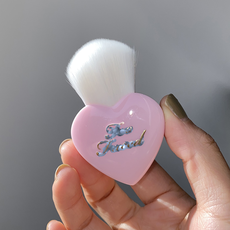 Makeup Brush Heart Shaped Blush Highlighter Kabuki Goat Hair Loose Powder es 220722