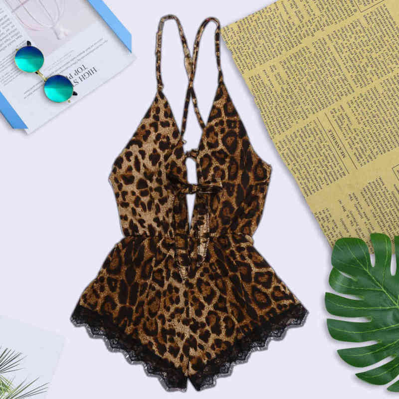 NXY Sexy Set Women Satin Silk Pajamas Leopard Print Lingerie Plus Size Bow Lace Trim Romper Bodysuit Underwear 1130, Brown
NXY Sexy Set Women Satin Silk Pajamas Leopard Print Lingerie Plus Size Bow Lace Trim Romper Bodysuit Underwear 1130, Brown