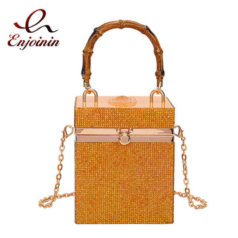 Evening Bags Diamond Acrylic Box Party Clutch Evening Bag For Women Bamboo Handle Purses And Handabags Designer Female Chain Crossbody Bag 220402, Black
Evening Bags Diamond Acrylic Box Party Clutch Evening Bag For Women Bamboo Handle Purses And Handabags Designer Female Chain Crossbody Bag 220402, Black