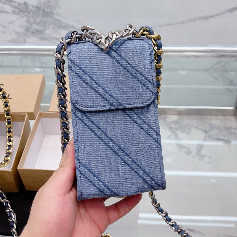 New Luxury Designers Bags Women Shoulder Crossbody mini mobile phone bag Handbag Purse Fashion Denim Totes Handle Hasp Gold Silver Chain Flap Handbags, Deep blue
New Luxury Designers Bags Women Shoulder Crossbody mini mobile phone bag Handbag Purse Fashion Denim Totes Handle Hasp Gold Silver Chain Flap Handbags, Deep blue