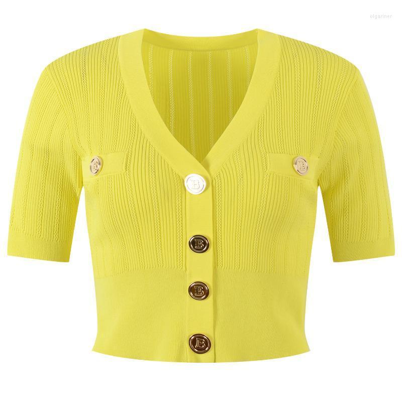 Women' Knits & Tees Female Cardigan Knit Tops Metal Buttons V-Neck Short Sleeve Thin Stretch SweaterWear Lady Summer Season SellingWomen, Black
Women' Knits & Tees Female Cardigan Knit Tops Metal Buttons V-Neck Short Sleeve Thin Stretch SweaterWear Lady Summer Season SellingWomen, Black