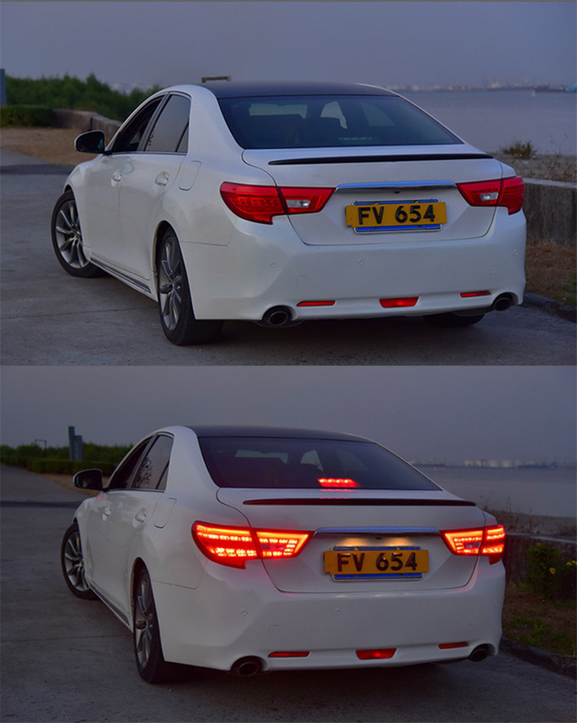 Car Styling For Toyota Reiz Taillights 20 13-16 Mark X LED Tail Lamp LED DRL Dynamic Signal Brake Reverse Auto Accessories