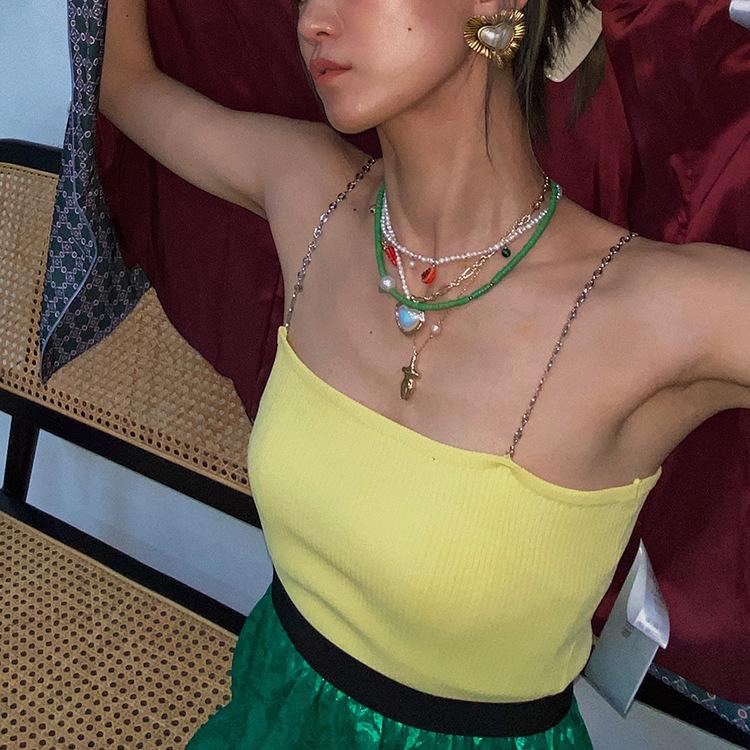 Chokers Bohemian Multilayer Beads Heart Pendant Necklace For Woman Vintage Baroque Pearl Choker Beach Ethnic Fashion Jewelry
Chokers Bohemian Multilayer Beads Heart Pendant Necklace For Woman Vintage Baroque Pearl Choker Beach Ethnic Fashion Jewelry