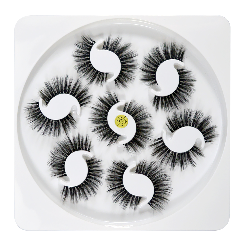 Fake Eyelashes 7 Pairs 5D Faux Mink Hair Natural Long soft Fluffy Eyelash extension Black Thick False Lashes Wholesales Dramatic Volume Makeup cilia lash
Fake Eyelashes 7 Pairs 5D Faux Mink Hair Natural Long soft Fluffy Eyelash extension Black Thick False Lashes Wholesales Dramatic Volume Makeup cilia lash