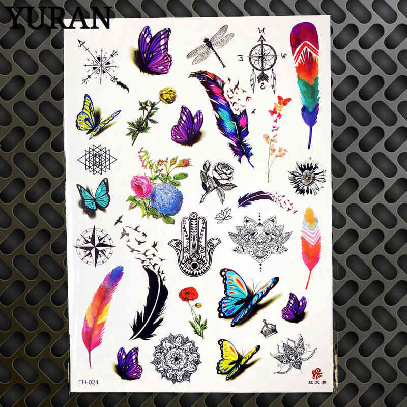NXY Temporary Tattoo Cartoon Blue Unicorn Fairy Tales for Children Kids Waterproof Flash Sticker Girl Baby Body Art Horse 0330