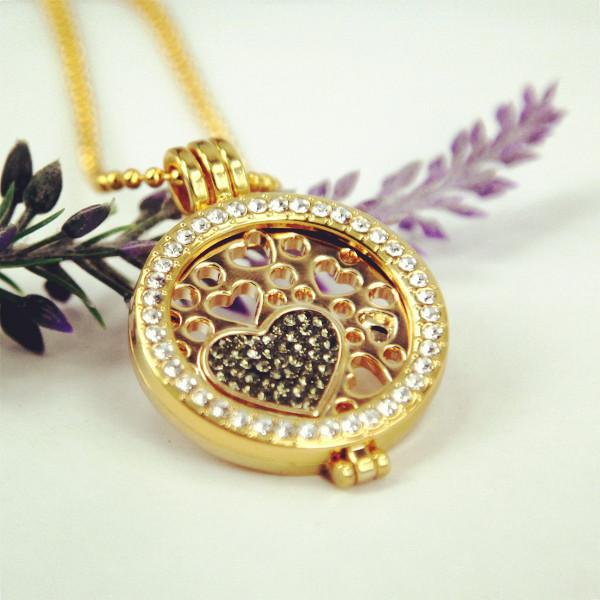 Pendant Necklaces Vinnie Design Jewelry 33mm Lovely Hollow Heart Crystal Coin Disc Necklace For Women
Pendant Necklaces Vinnie Design Jewelry 33mm Lovely Hollow Heart Crystal Coin Disc Necklace For Women
