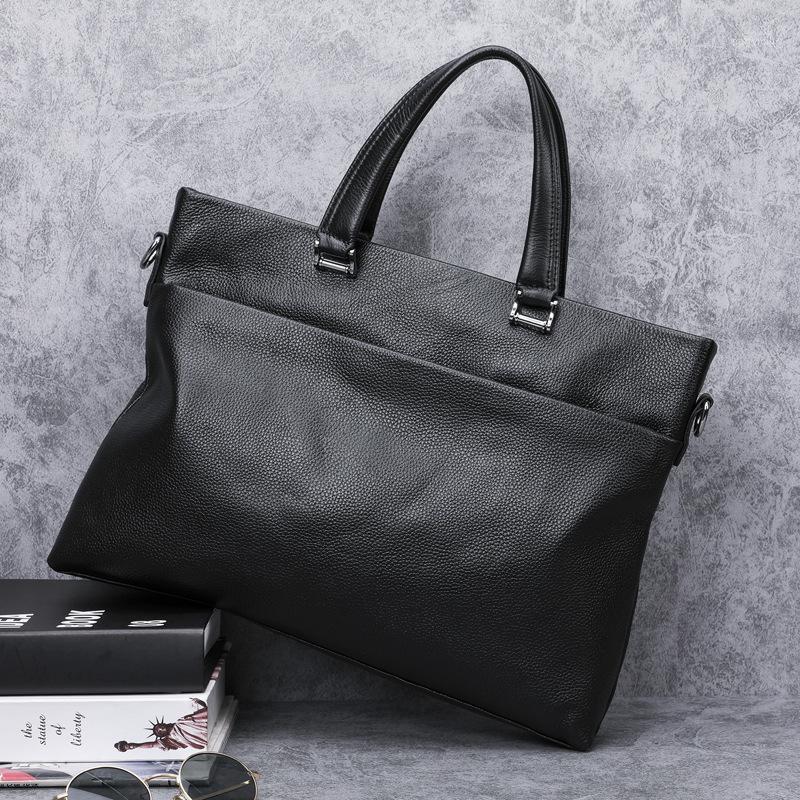 Luxury Cow Leather Men's Business Bag Classic Black Handbag Male Briefcase Cowhide Laptop Office Bags For Men Maleta Briefcases
Luxury Cow Leather Men's Business Bag Classic Black Handbag Male Briefcase Cowhide Laptop Office Bags For Men Maleta Briefcases