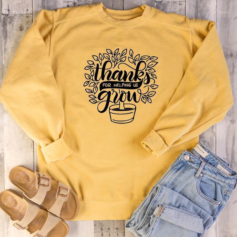 Thanks For Helping Us Grow Sweatshirt Women Fashion Pure Cotton Casual Hipster Graphic Quote Positive Pullovers Girl Gift Tops Women' Hoodi, White-black txt
Thanks For Helping Us Grow Sweatshirt Women Fashion Pure Cotton Casual Hipster Graphic Quote Positive Pullovers Girl Gift Tops Women' Hoodi, White-black txt