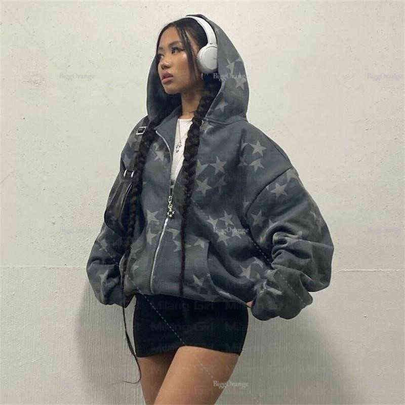 Retro Fashion Star Pattern Hoodie Streetwear Y2k Sweatshirt Men Pullover Zip Jacket Women Fashion Women's Tops harajuku hoodie
Retro Fashion Star Pattern Hoodie Streetwear Y2k Sweatshirt Men Pullover Zip Jacket Women Fashion Women's Tops harajuku hoodie