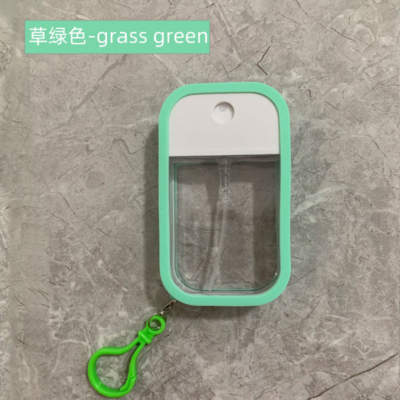 Practical Colorful Silicone Keychain 45ML Portable Hand Sanitizer Perfume Bottle Key Chain Key Ring