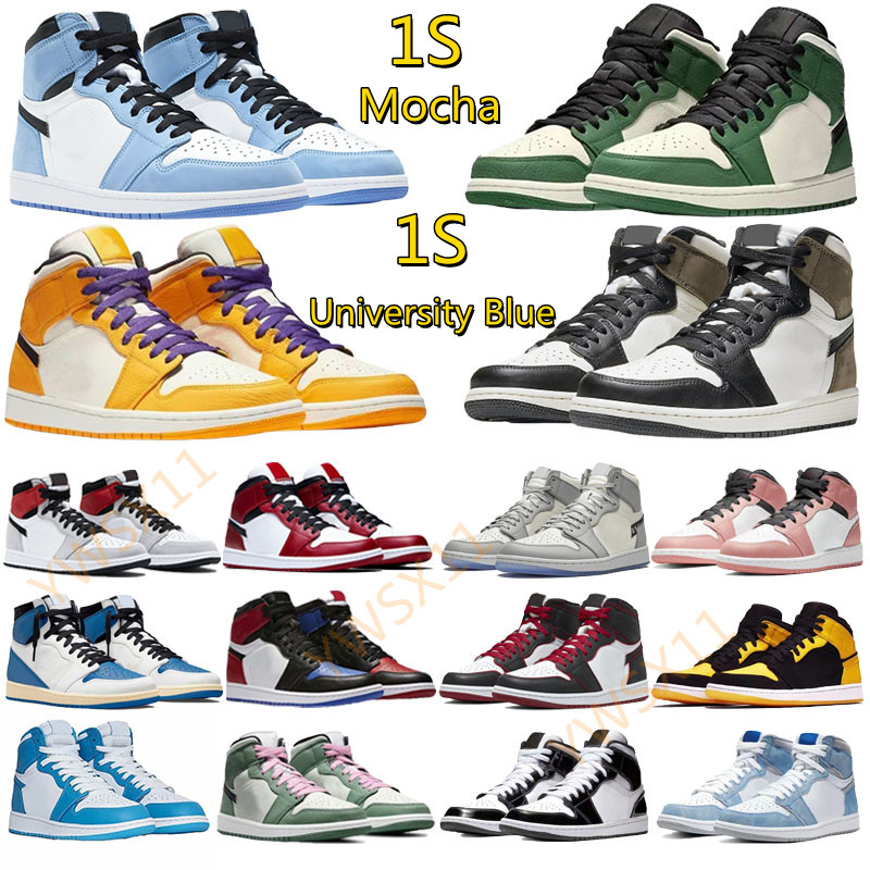 University Blue 1 Og Basketball Shoes Jumpman 1S High Dark Mocha Unc Light Smoke Grey Hyper Chicago Patent Bred Royal Toe Men Women Trainers Sneakers, Box
University Blue 1 Og Basketball Shoes Jumpman 1S High Dark Mocha Unc Light Smoke Grey Hyper Chicago Patent Bred Royal Toe Men Women Trainers Sneakers, Box
