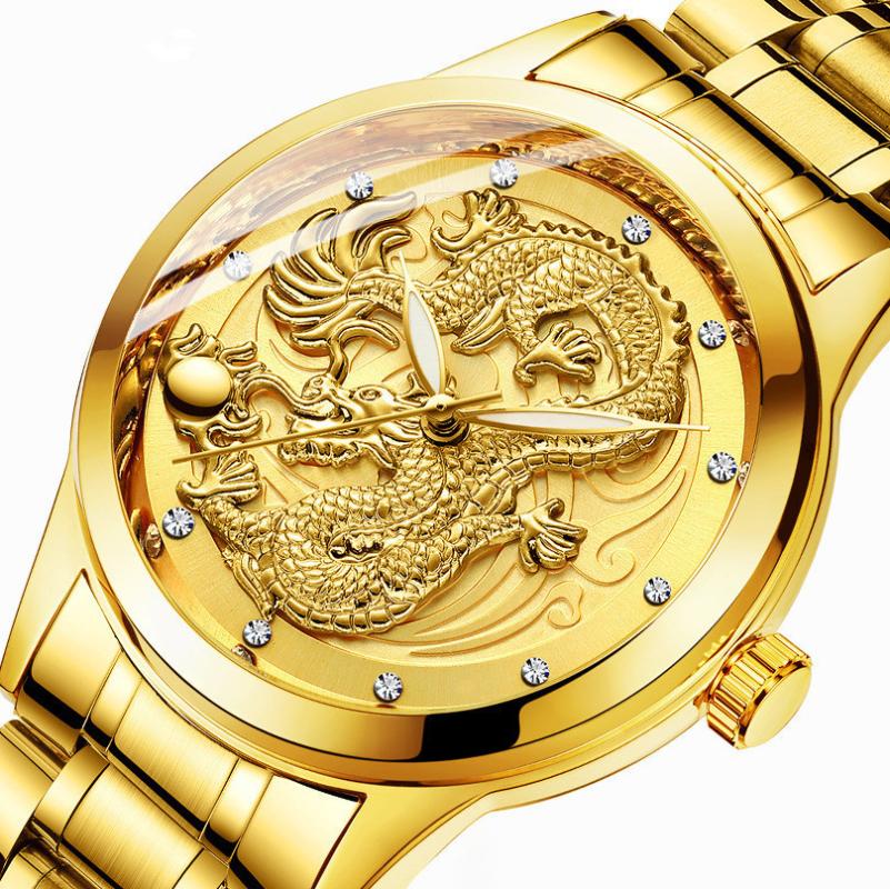 Wristwatches Dragon Phoenix Luxury Couple Watch For Men Women Waterproof Luminous Gold Quartz Watches Ultra-thin Steel Band Wristwatch Clock, Dragon - white - pu
Wristwatches Dragon Phoenix Luxury Couple Watch For Men Women Waterproof Luminous Gold Quartz Watches Ultra-thin Steel Band Wristwatch Clock, Dragon - white - pu