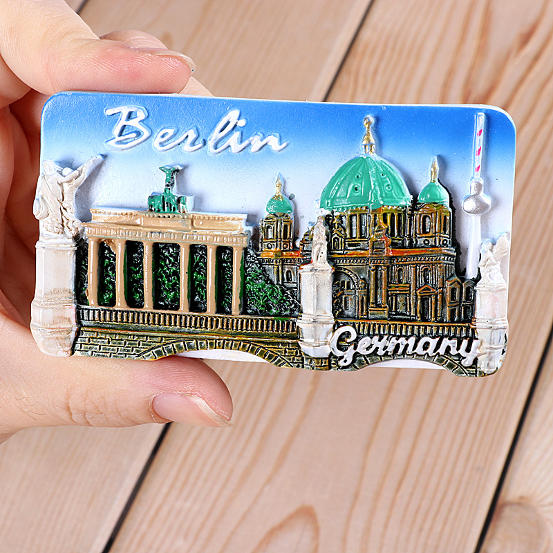 Refrigerator Stickers Greece Spain Netherlands Russia St. Petersburg Germany Berlin Spanish Prague Souvenirs Fridge Sticker