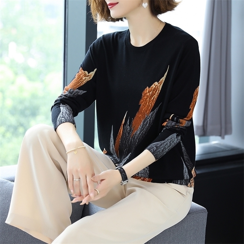 YISU Autumn Winter Casual Knitted Sweater Women Pullover Sweaters Loose Jumper O neck Long sleeve Printed sweater Women 201204, Navy blue
YISU Autumn Winter Casual Knitted Sweater Women Pullover Sweaters Loose Jumper O neck Long sleeve Printed sweater Women 201204, Navy blue