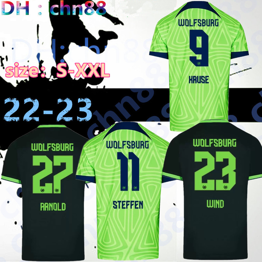 22 23 Wolfsburg soccer jersey 2022 2023 Home L.NMECHA GINCZEK STEFFEN shirts Away ROUSSILLON MEHMEDI MBABU WIND ARNOLD NMECHA KRUSE WEGHORST football uniform, 22-23 away
22 23 Wolfsburg soccer jersey 2022 2023 Home L.NMECHA GINCZEK STEFFEN shirts Away ROUSSILLON MEHMEDI MBABU WIND ARNOLD NMECHA KRUSE WEGHORST football uniform, 22-23 away