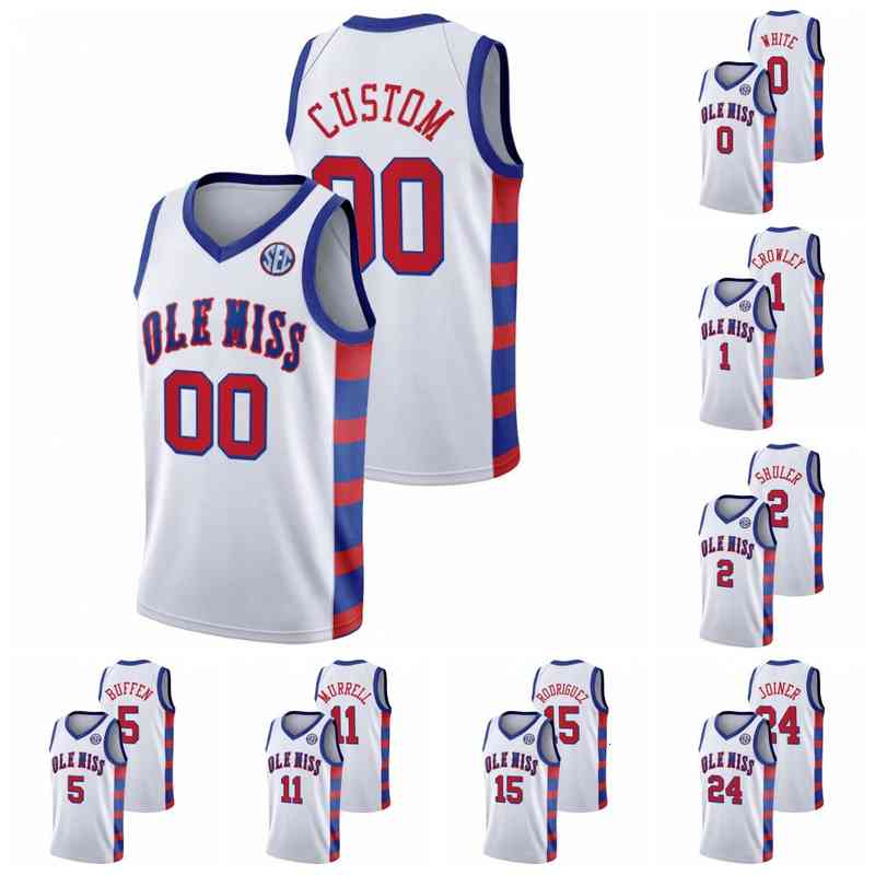 C202 Ole Miss Rebels 2021 20th Anniversary Throwback Jersey 0 Romello White 1 Austin Crowley 2 Devontae Shuler 5 KJ Buffen 11 Matthew Murrell 15, Youth s-xl
C202 Ole Miss Rebels 2021 20th Anniversary Throwback Jersey 0 Romello White 1 Austin Crowley 2 Devontae Shuler 5 KJ Buffen 11 Matthew Murrell 15, Youth s-xl