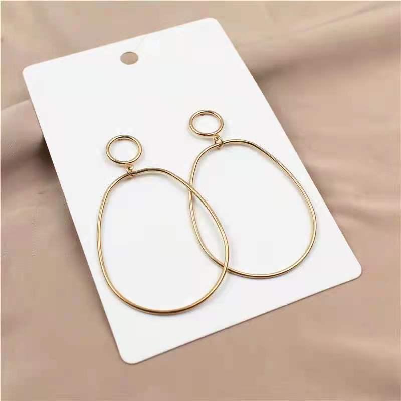 Hoop & Huggie Cool Wind Exaggerated Temperament Acetic Acid Geometric Hollow Carving Fashion EarringsHoop 
Hoop & Huggie Cool Wind Exaggerated Temperament Acetic Acid Geometric Hollow Carving Fashion EarringsHoop