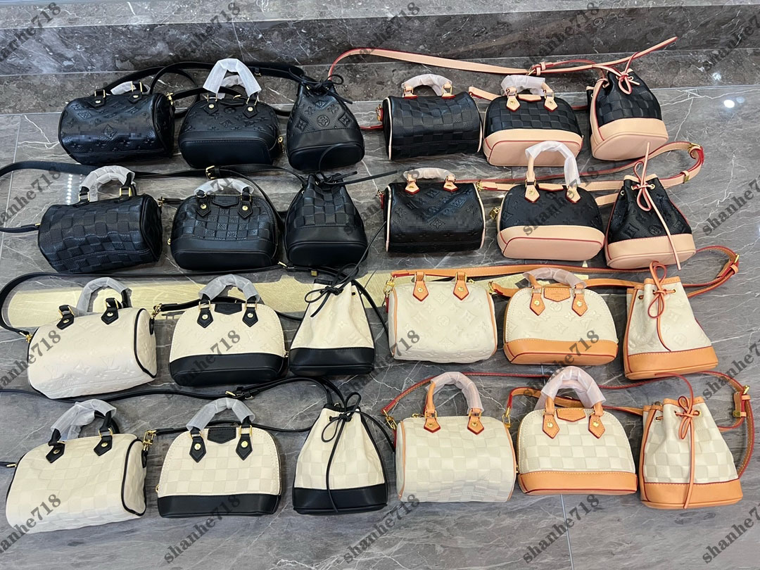 Real Cowhide Trio Mini icones 3Pcs Shoulder Crossbody Bags Alma BB Speedy Black White Emboss Designer Luxury Handbags Women Lady Noe Purse, Add box
Real Cowhide Trio Mini icones 3Pcs Shoulder Crossbody Bags Alma BB Speedy Black White Emboss Designer Luxury Handbags Women Lady Noe Purse, Add box