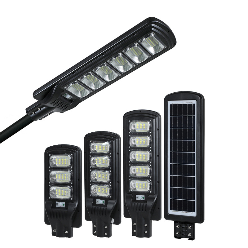 50W 100W 200W 300W Solar Street Lights Outdoor Motion Sensor 3 Modes Led Wall Light with Remote Control Wall or Pole Mount