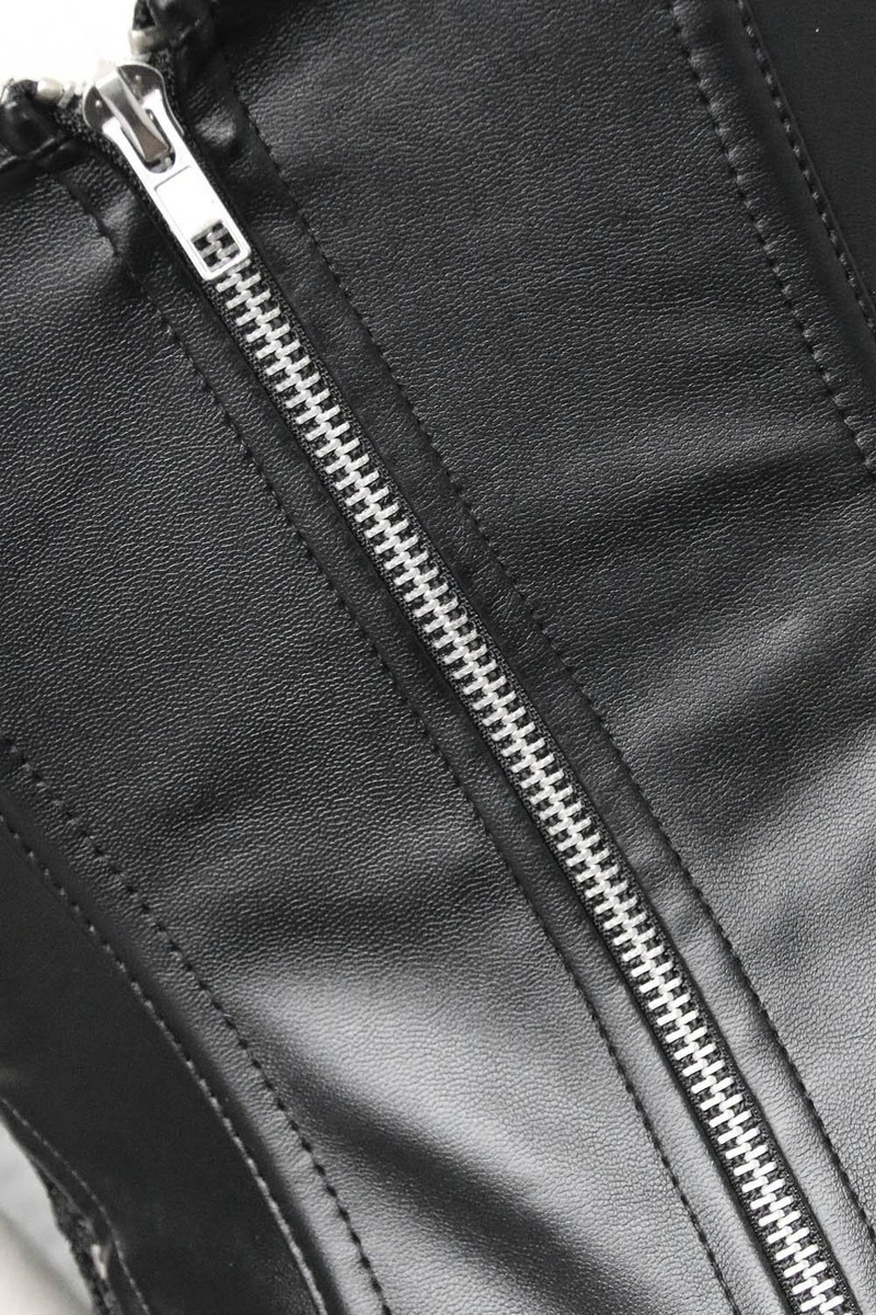 Hollow Out Black Court Lacewomen Sexy Slim Bustier Leather Lingerie Pant Controltop Corsets Bodice Corsage Dress Shaper 220524