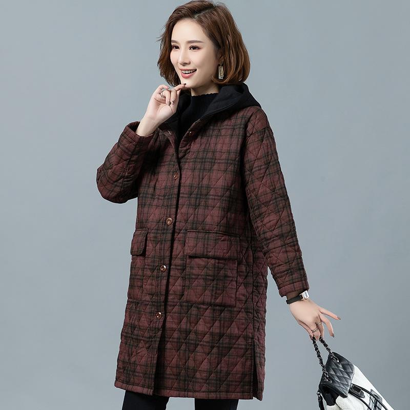Women's Trench Coats Johnature Women Thickened Cotton Clothes Linen Hooded Long Sleeve Plaid Medium Length 2022 Winter Casual CoatsWomen's, Red
Women's Trench Coats Johnature Women Thickened Cotton Clothes Linen Hooded Long Sleeve Plaid Medium Length 2022 Winter Casual CoatsWomen's, Red