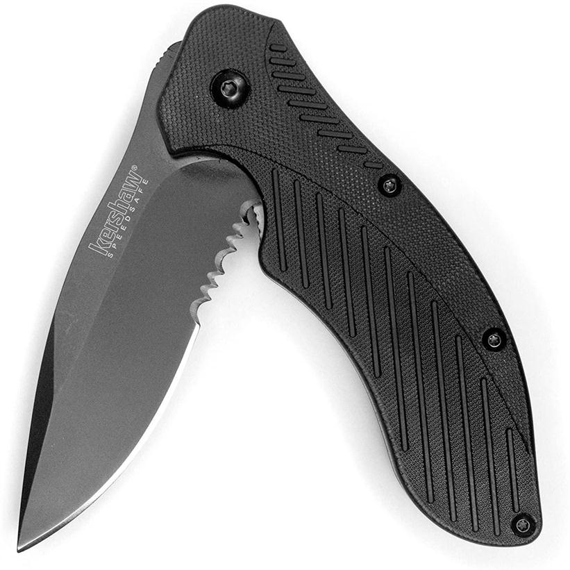 Kershaw Clash Pocket Knife 1605 1605CKTST; with Black-Oxide Coating; Glass-Filled Nylon Handle with SpeedSafe Opening and Reversib227d
Kershaw Clash Pocket Knife 1605 1605CKTST; with Black-Oxide Coating; Glass-Filled Nylon Handle with SpeedSafe Opening and Reversib227d