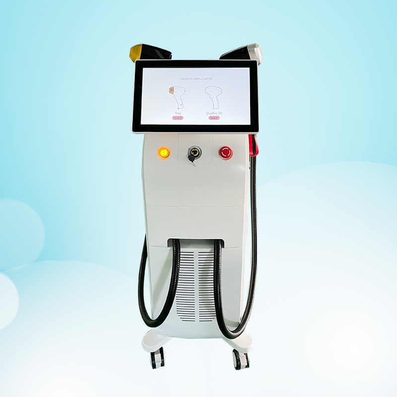 The Double Handle Diode Laser Hair Removal Machine with factory directly whole sales price spa clinic use 
The Double Handle Diode Laser Hair Removal Machine with factory directly whole sales price spa clinic use