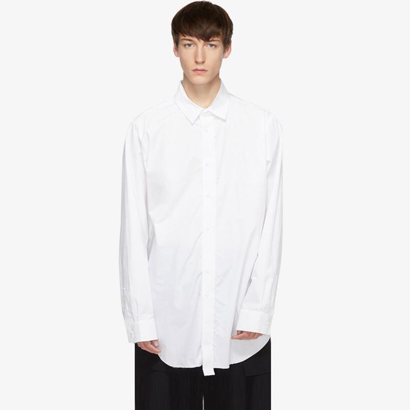 Men's Casual Shirts Women Men And Mid-length Profile Frayed White Shirt Niche Designer Brand Loose Simple, White;black
Men's Casual Shirts Women Men And Mid-length Profile Frayed White Shirt Niche Designer Brand Loose Simple, White;black
