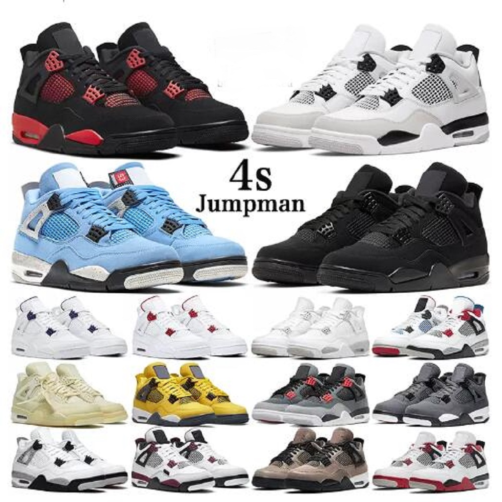 Man Jumpman 4s Mens Basketball Shoes Military Black Cat 4 Sail Red Thunder University Blue Cactus Jack White Oreo men women outdoor sports trainers sneakers shoe, # 16
Man Jumpman 4s Mens Basketball Shoes Military Black Cat 4 Sail Red Thunder University Blue Cactus Jack White Oreo men women outdoor sports trainers sneakers shoe, # 16
