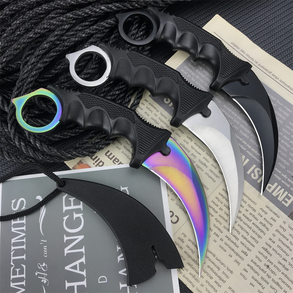 Small EDC pocket claw knife Camping Hiking Tactical Combat Hunting outdoor fixed blade knives Karambits
Small EDC pocket claw knife Camping Hiking Tactical Combat Hunting outdoor fixed blade knives Karambits