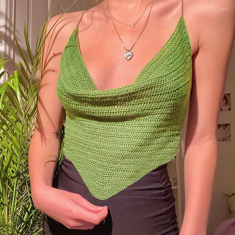 Women's Tanks & Camis Ruched Halter Knit Crop Tops Summer Chic Green Camisoles Women's Backless Tie Up Party Club Streetwear Lady VestWo, Black
Women's Tanks & Camis Ruched Halter Knit Crop Tops Summer Chic Green Camisoles Women's Backless Tie Up Party Club Streetwear Lady VestWo, Black