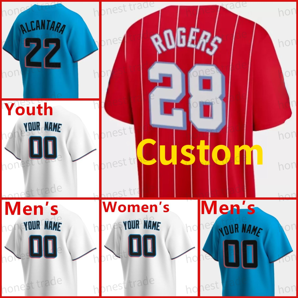 Custom 2022 Jazz Chisholm Jr. Jerseys Joey Wendle Sandy Alcantara Miguel Rojas Brian Anderson Isan Diaz Cooper Dylan Floro Men Women Youth Kids Baseball Jersey, Men size = s-3xl
Custom 2022 Jazz Chisholm Jr. Jerseys Joey Wendle Sandy Alcantara Miguel Rojas Brian Anderson Isan Diaz Cooper Dylan Floro Men Women Youth Kids Baseball Jersey, Men size = s-3xl