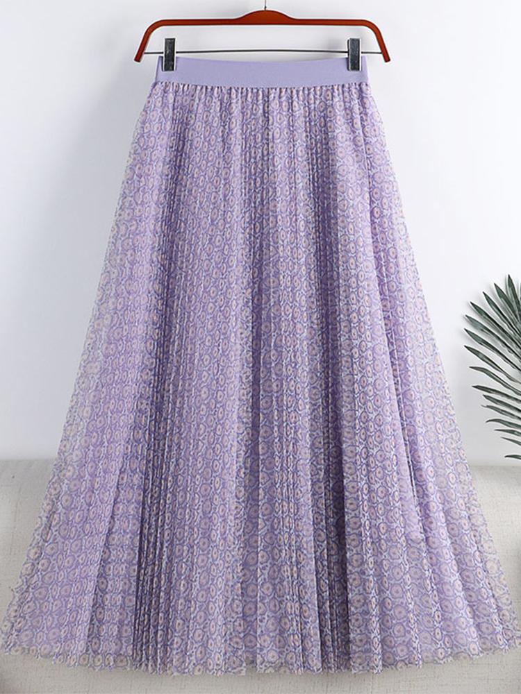 Skirts Maxi Pleated Tulle Skirt Women 2022 Summer Fashion Aesthetic Floral Print Mesh A Line High Waist Long Female PurpleSkirts, Yellow
Skirts Maxi Pleated Tulle Skirt Women 2022 Summer Fashion Aesthetic Floral Print Mesh A Line High Waist Long Female PurpleSkirts, Yellow