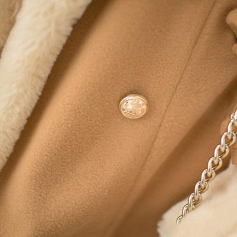 Women's Down & Parkas Jackets For Women Autumn And Winter Casual Solid Slim Thick Double Breasted College Wind Cotton Coats Plus Size S B4