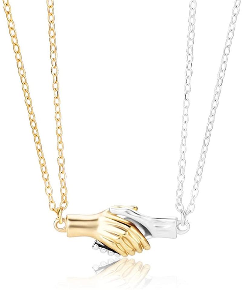 Pendant Necklaces Magnetic Handshake Necklace Hold Magnet To Attract Your BFF Couple Hand Holding Hands JewelryPendant
Pendant Necklaces Magnetic Handshake Necklace Hold Magnet To Attract Your BFF Couple Hand Holding Hands JewelryPendant