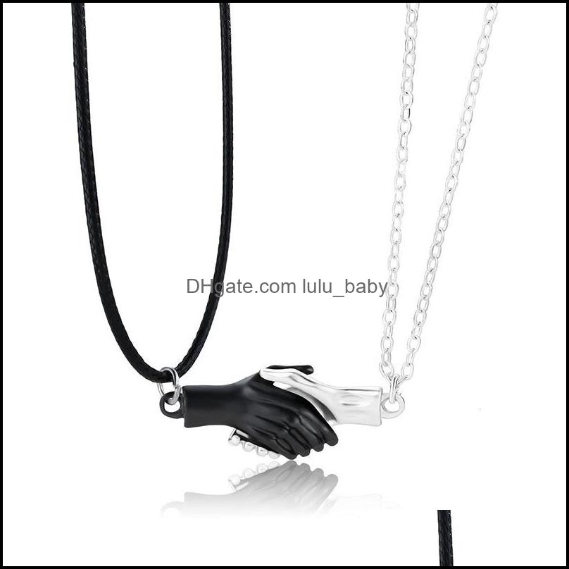 Pendant Necklaces Pendants Jewelry 2Pcs Hold Hands Magnetic Couple Necklace Lovers Hand In For Women Men Fashion Gift 2021 Drop Delivery M 
Pendant Necklaces Pendants Jewelry 2Pcs Hold Hands Magnetic Couple Necklace Lovers Hand In For Women Men Fashion Gift 2021 Drop Delivery M