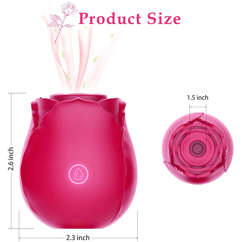 Rose Toy for Women, Sucking Vibrator Women with 10 Intense Suction, Rechargeable Clit Sucker Nipple Stimulator Sex Toys 220330