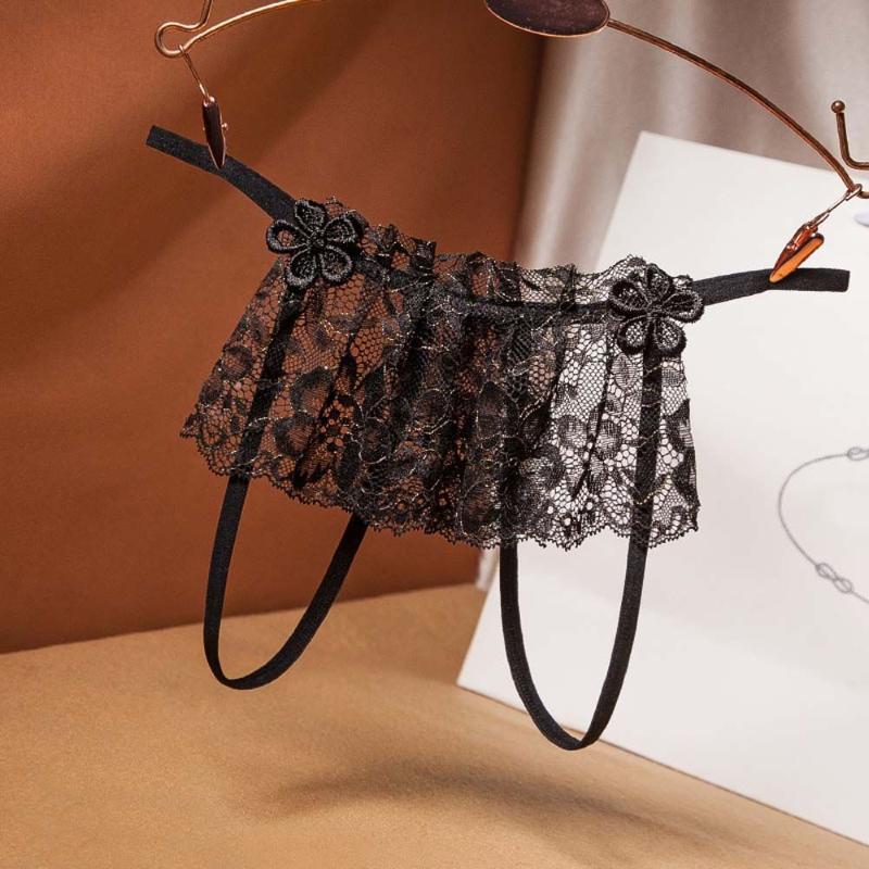 Women's Panties Open Crotch Underwear Swing Skirt Ladies Sexy Embroidery Lace Low Waist See-through Thong G-string WomenWomen's, Dark green a
Women's Panties Open Crotch Underwear Swing Skirt Ladies Sexy Embroidery Lace Low Waist See-through Thong G-string WomenWomen's, Dark green a