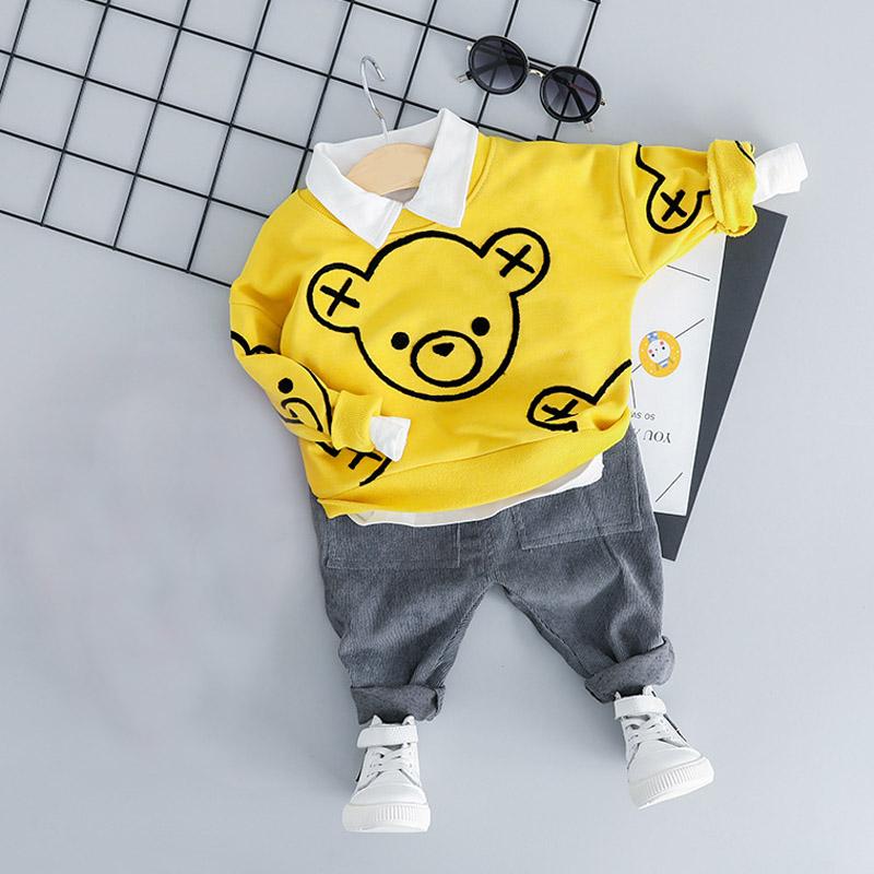 Clothing Sets Autumn Spring Baby Boys Clothes Set Cotton Bear Pattern T Shirt With Pants Dress Infant Children Long Sleeves Suits 3 ColorsCl, White not shoes hat
Clothing Sets Autumn Spring Baby Boys Clothes Set Cotton Bear Pattern T Shirt With Pants Dress Infant Children Long Sleeves Suits 3 ColorsCl, White not shoes hat