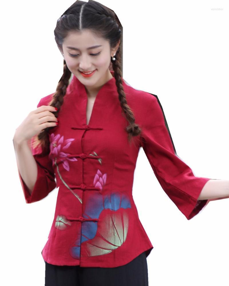 Women's Blouses & Shirts Shanghai Story Chinese Traditional Top Flower Printed Cheongsam Tops Bracelet Sleeve Shirt For Women Blouse 3 Color, Blue
Women's Blouses & Shirts Shanghai Story Chinese Traditional Top Flower Printed Cheongsam Tops Bracelet Sleeve Shirt For Women Blouse 3 Color, Blue