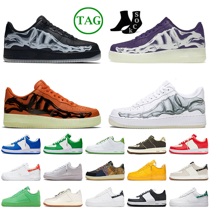 Wholesale Skeleton AF1s Designer Casual Shoes AirForces 1 Black White Printing Brown Comet Red MCA Blue Green Spark Forces Chlorophyll, B19 university gold 36-45
Wholesale Skeleton AF1s Designer Casual Shoes AirForces 1 Black White Printing Brown Comet Red MCA Blue Green Spark Forces Chlorophyll, B19 university gold 36-45