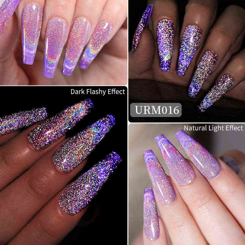 NXY Nail Gel Reflective Cat Magnetic Laser Polish Rainbow Sparkling Semi Permanent Soak Off Uv Led Varnish Art 0328