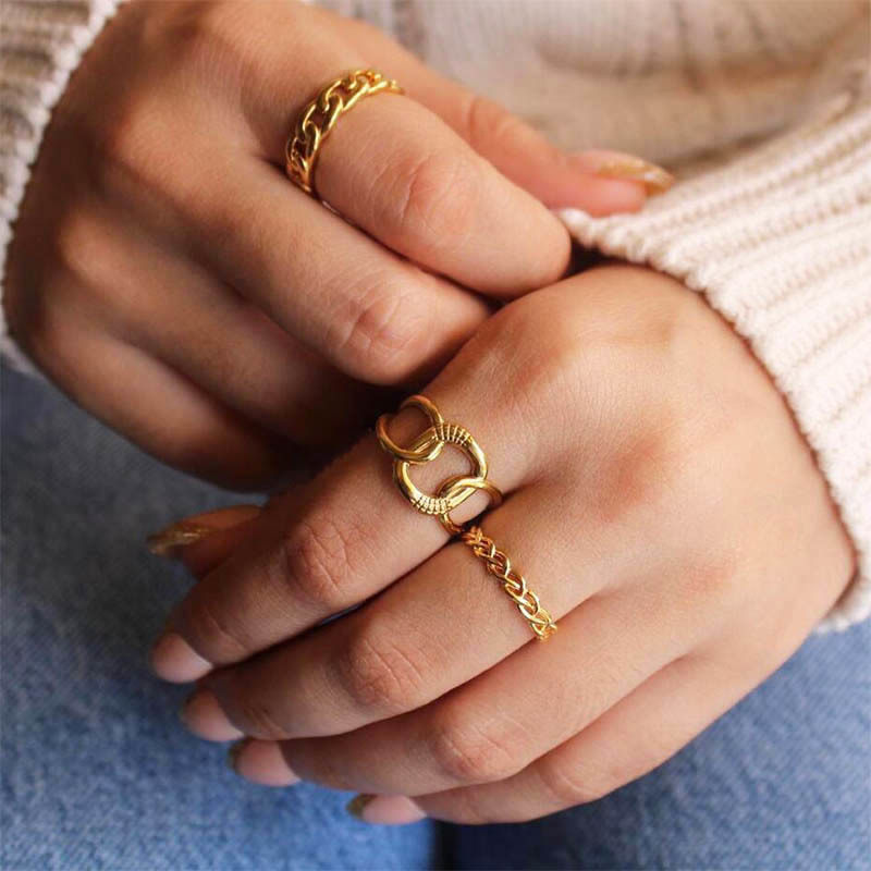 Stainless Steel Gold Rings For Women Vintage Twisted Adjustable Punk Open Finger Geometry Ring Jewelry Gift Bijoux Femme 220716
Stainless Steel Gold Rings For Women Vintage Twisted Adjustable Punk Open Finger Geometry Ring Jewelry Gift Bijoux Femme 220716